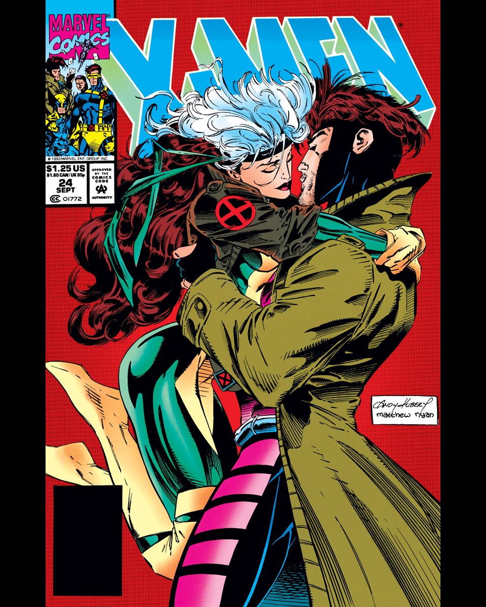 X-Men #24 cover dated September 1993.

Gambit and Rogue's first date!