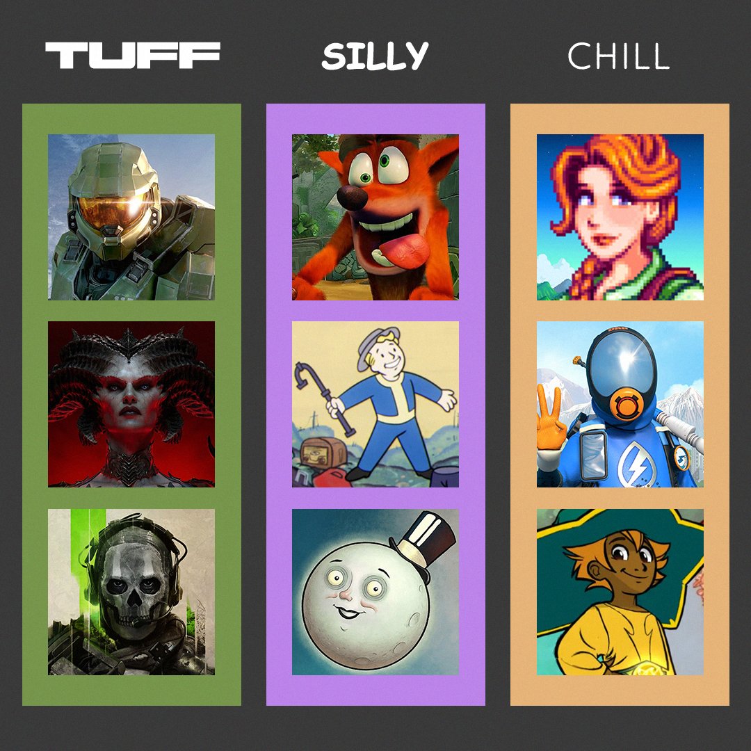 drop a gif from a game that matches your energy