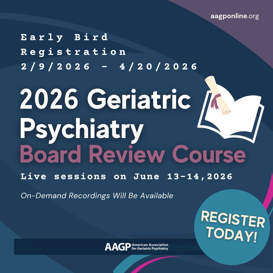 American Association for Geriatric Psychiatry tweet media