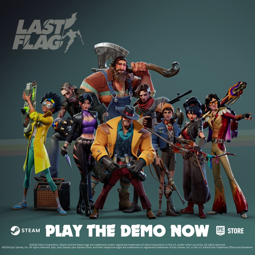 The Last Flag demo is live 🚩
Jump in and play from Feb 9 - Mar 2 and earn exclusive in-game rewards that carry over to full release.

Play now
Steam: bit.ly/lastflagonsteam
Epic: bit.ly/lastflagonepic