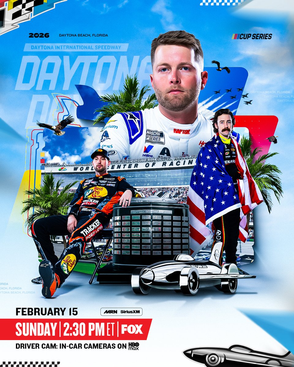 NASCAR's tweet photo. The biggest stars on the biggest stage. https://t.co/zS4HHJW2Dh