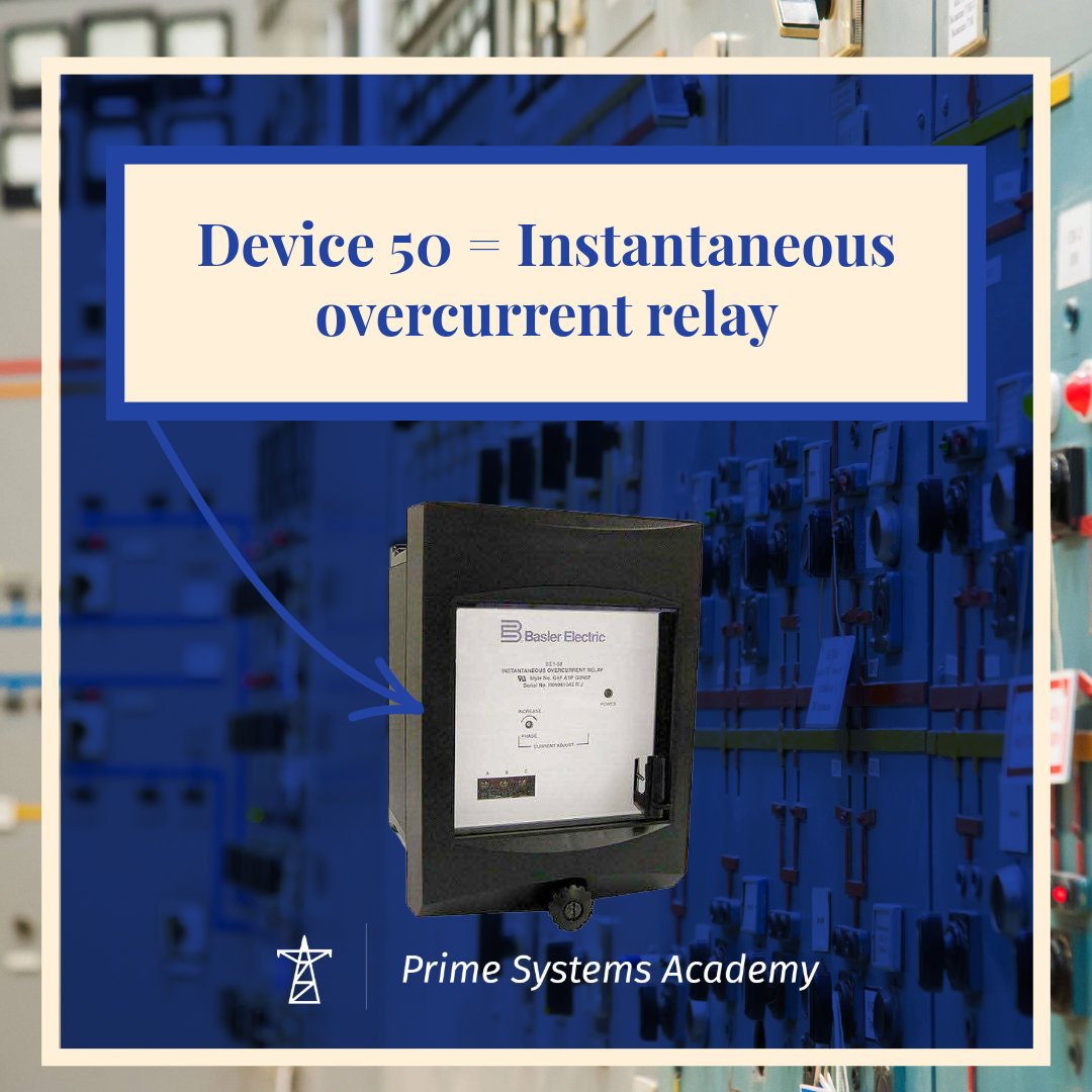 primesystemsedu's tweet photo. Learn the essentials of device 50!

Discover the role of device 50 in electrical protection. A must-know for engineers and tech enthusiasts delving into IEEE/ANSI C37.2 standards!

#ElectricalEngineering #Device50 #PowerSystems https://t.co/y9lKNZWfDe