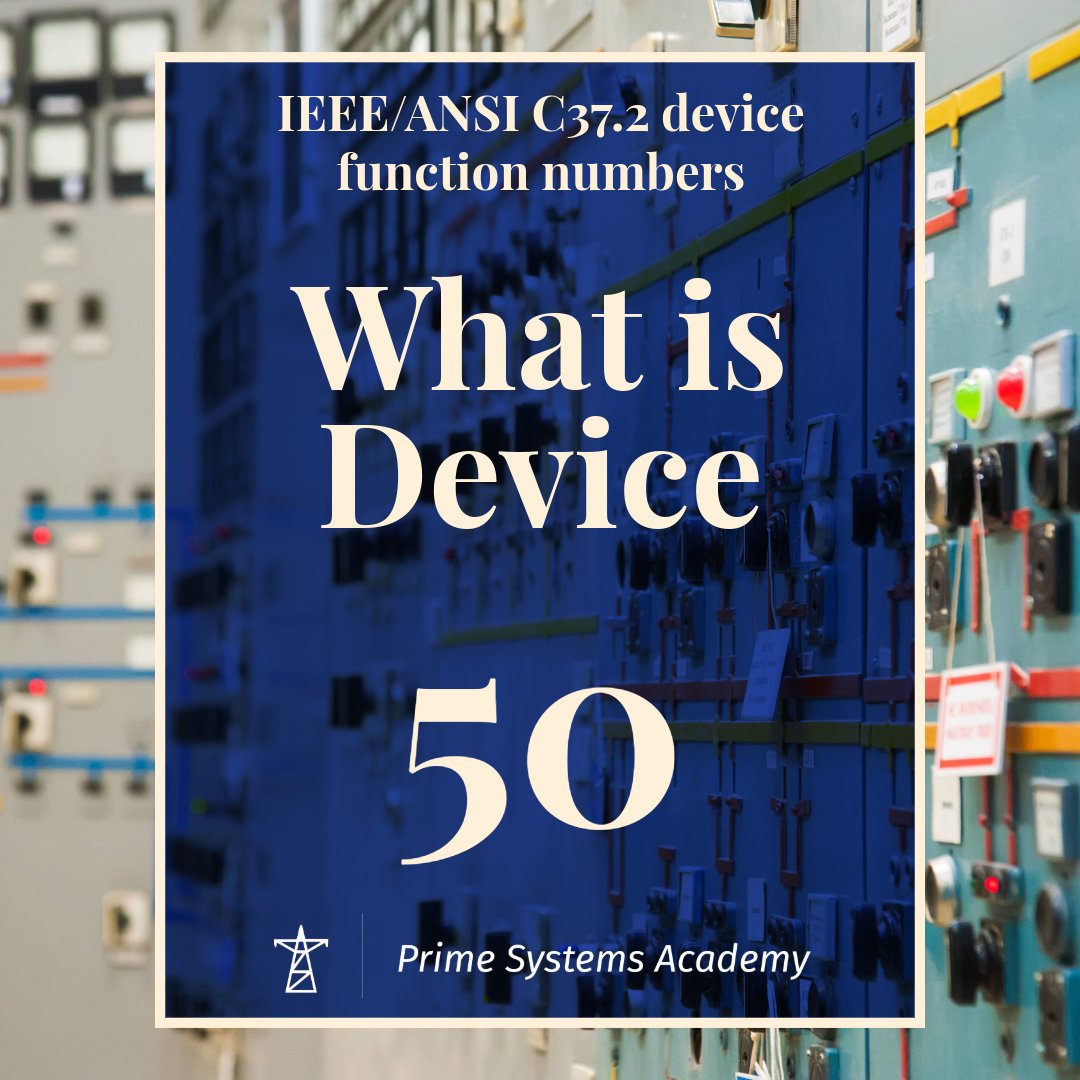 primesystemsedu's tweet photo. Learn the essentials of device 50!

Discover the role of device 50 in electrical protection. A must-know for engineers and tech enthusiasts delving into IEEE/ANSI C37.2 standards!

#ElectricalEngineering #Device50 #PowerSystems https://t.co/y9lKNZWfDe