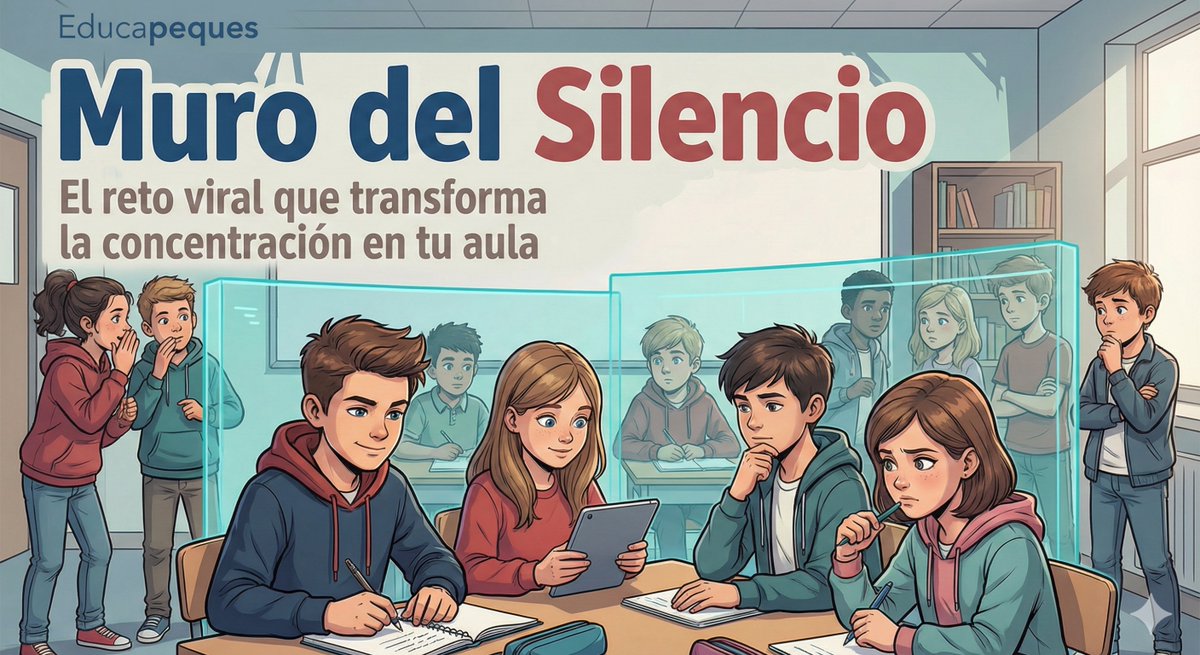 El Muro del Silencio es la técnica definitiva para mejorar la concentración. Lograr 20 minutos de calma grupal entrena la atención y la autorregulación emocional en clase y casa. 🤫✨

Descubre cómo aplicarlo aquí: educapeques.com/recursos-para-…

#Concentración #Educación