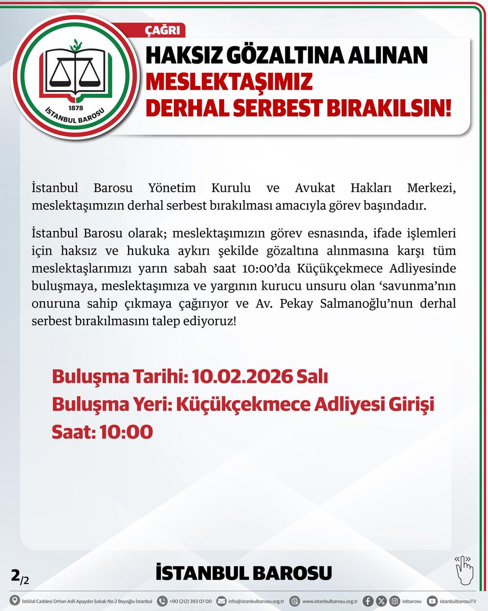 İstanbul Barosu tweet media