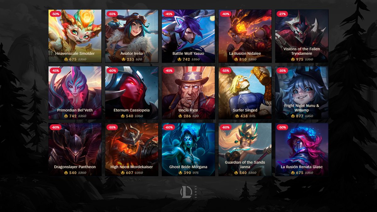 New Weekly Skin Sale ‼️ Available until Monday