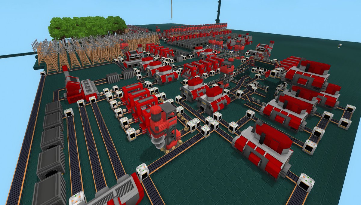 hyfactorynet's tweet photo. Efficiency > Aesthetics. ⚙️ 
Our players aren't just building houses—they’re building industrial empires.
How many machines can you spot? 🧐

🌐Website: https://t.co/vKdKIEHW0H 
🤝https://t.co/OyiS8WFqO9

#Hytale  #HyFactory #Blockbench #HytaleModding https://t.co/I8msQDnGV8
