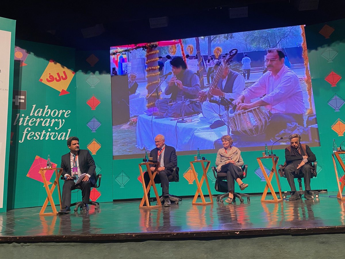 BGPakistan's tweet photo. Honoured by the inspiring participation of Dr. Irina Bokova-former Bulgarian diplomat &amp; ex-Director-General of UNESCO-at #LLF2026. Her insights on cultural heritage as a bridge across time echoed LLF’s spirit of peace&amp;cooperation, aligned with Basant🪁celebrations&amp;🇧🇬-🇵🇰friendship https://t.co/OAF1TjVS9F