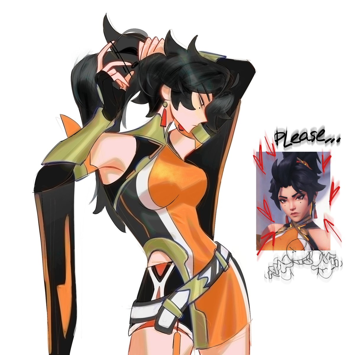 sylvseven_'s tweet image. BIG SISTER WWWWW #Overwatch  #Anran