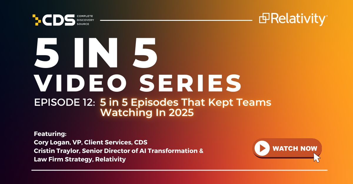 Short on time? ICYMI, we’ve got you covered.

Our latest 5 in 5 episode looks back at what made the series valuable and doubles as a curated watch list for anyone new. Watch the video &amp; read the recap: cdslegal.com/insights/5-in-…

#5in5 #RealPeopleRealResults