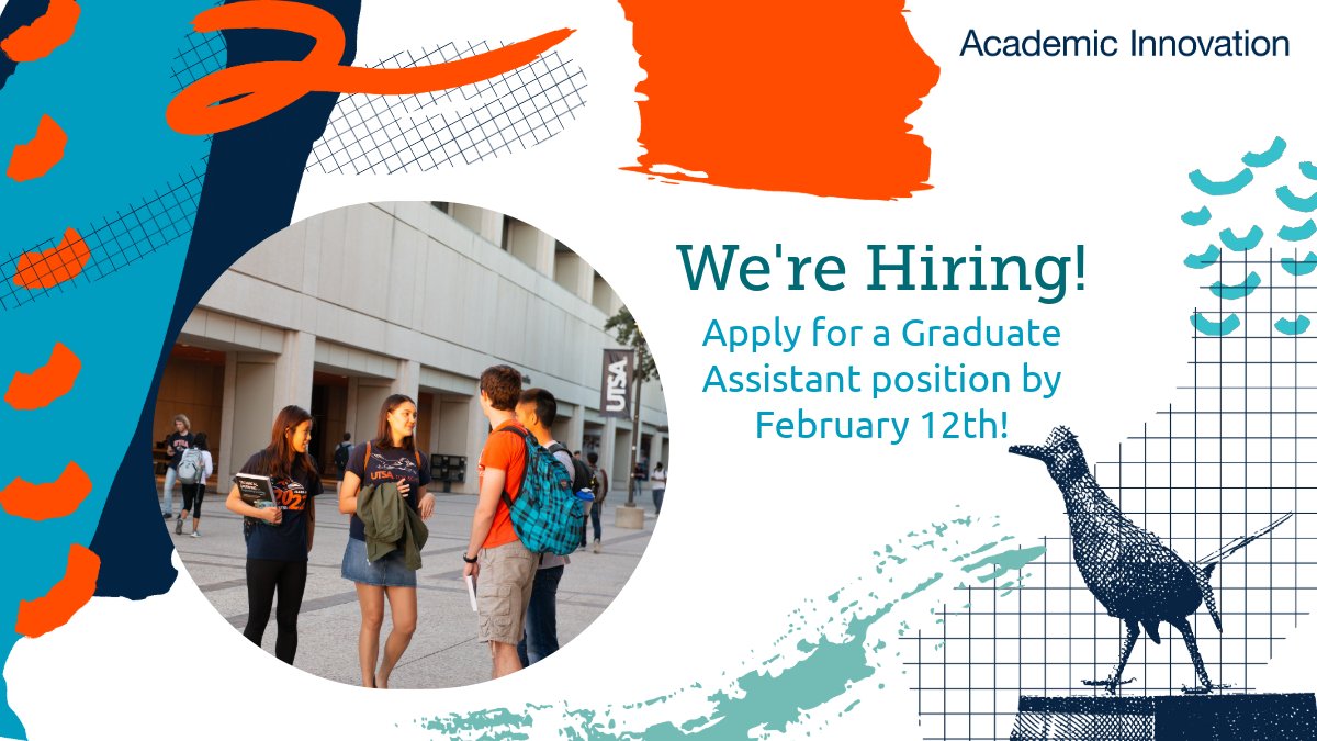 🎓 Calling all Grad Students! Level up your skills and join our team as a Graduate Assistant! If you’re passionate about content creation, social media, and design tools like Adobe Creative Suite, this is your chance to shine!! Apply by 2/12/2026 at buff.ly/VLO5rwz