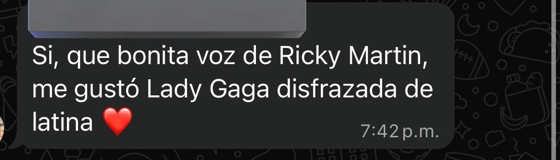 Nadie:
Mi mamá:
