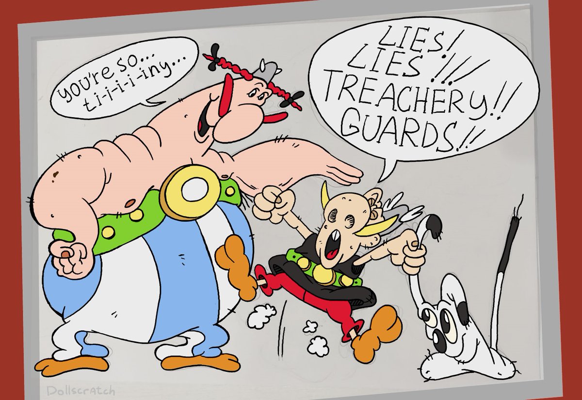 Dollscratch's tweet photo. Looks like the "big fight" is brewing... #asterix https://t.co/Vy0YAhWPsL