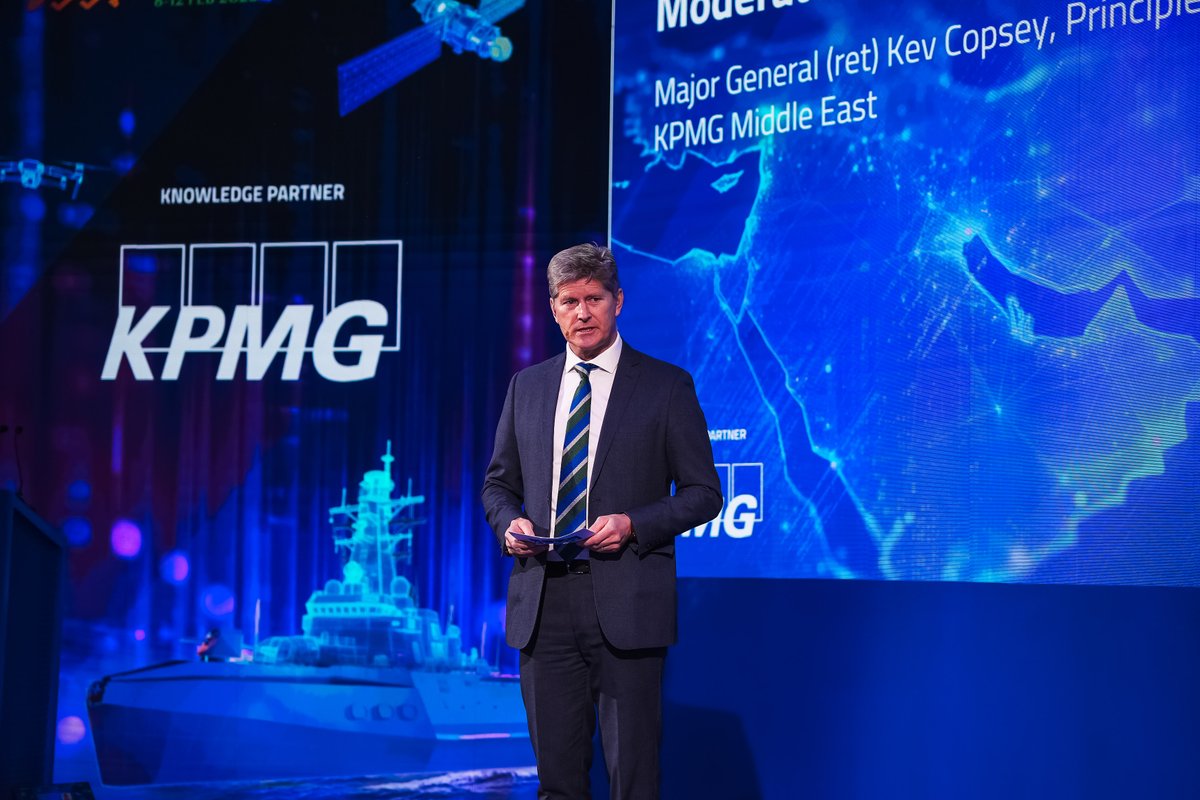 KPMGSaudiArabia's tweet photo. في اليوم الثاني من معرض الدفاع العالمي 2026، تركزت النقاشات حول القيادة والقدرات والسيادة في ظل عالم سريع التغيّر. وعبر منصات المحتوى المختلفة، أدار خبراء كي بي إم جي في قطاع الدفاع عدداً من الجلسات، من بينها جلسة أدارها: كريس مور حول قيادة قطاع الدفاع في وقت الاضطراب، ناقشت إعادة مواءمة القيادة الدفاعية لمواجهة حالة عدم الاستقرار العالمي، والتقنيات المزعزعة، ومتطلبات الحرب الرقمية، بمشاركة ممثلين من وزارة الدفاع، والهيئة العامة للصناعات العسكرية، والشركة السعودية للصناعات العسكرية. كما قاد كيفن كوبسي نقاشاً حول تحويل المتطلبات التشغيلية إلى ميزة تقنية تنافسية، مسلطاً الضوء على التقنيات المبتكرة التي تعيد تشكيل قطاع الدفاع. وفي جلسة أخرى، ناقش جوناثان جيل أسس بناء سلسلة إمداد دفاعية ذات سيادة، وتطوير قطاع الطيران في المملكة، بدعم من عبدالرحمن الشعيل ومشاركة ممثلين من الهيئة العامة للصناعات العسكرية والهيئة العليا للأمن الصناعي. وندعوكم لزيارة منصات المحتوى المختلفة وجناحنا في القاعة 1 لمواصلة الحوار.

As the World Defense Show 2026 gets underway, we reflect on discussions on leadership, capability, and sovereignty in an era of disruption. Across the content theaters, our KPMG defense experts moderated discussions: Chris Moore moderated a panel on leading defense amid disruption, exploring how defense leadership is being realigned to respond to global instability, disruptive technologies, and the demands of digitalized warfare with representatives from Ministry of Defense and Aviation, General Authority for Military Industries (GAMI), and SAMI. Kev Copsey led a discussion on translating operational requirements into technological advantage, examining the disruptive technologies redefining defense. Jonathon Gill led a discussion on foundations for a sovereign defense supply chain, and advancing the Saudi aerospace industry, with support from Abdulrahman Alsheail and representatives from GAMI and the Supreme Authority For Industrial Security. Join us across the content theaters and our booth in Hall 1.