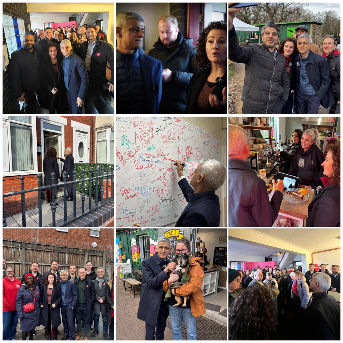 SadiqKhan's tweet photo. Good to join the campaign trail with Angeliki Stogia - who has the local experience, vision and values to deliver for the community here in Gorton and Denton.

A vote for Labour on 26 Feb is a vote for hope over fear, and unity over division. https://t.co/xF67q5HUq2