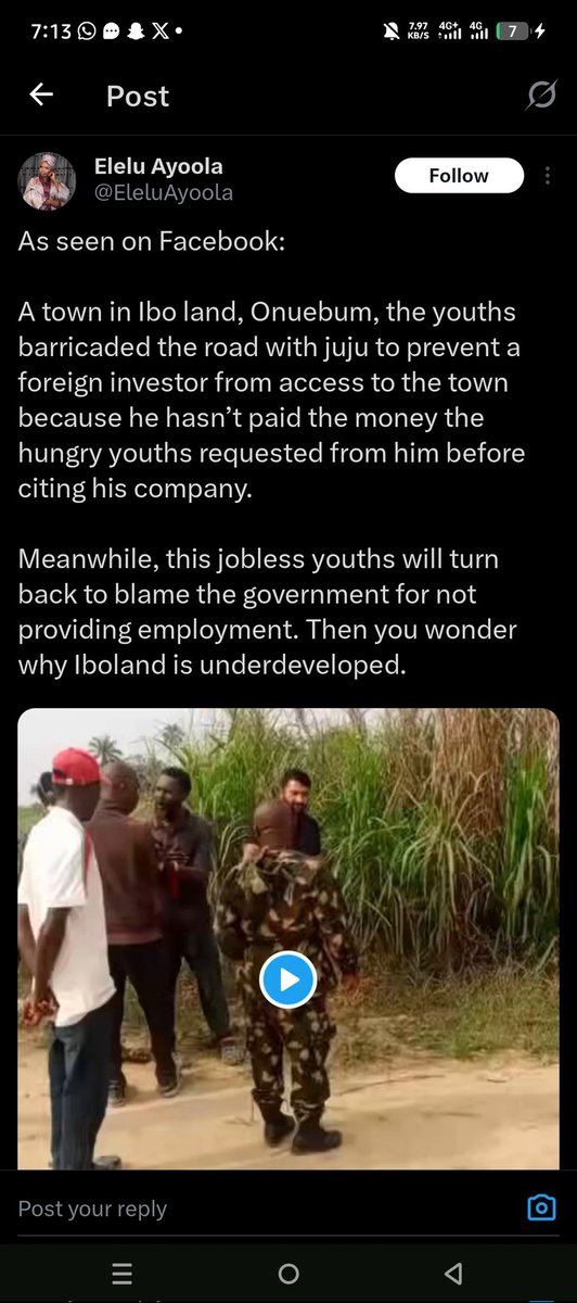 DeltaPikin001's tweet photo. @EleluAyoola A Community in Bayelsa in Ijaw Land you say na Ibo Land. Tone down your Bigotry and Hypocrisy. It stinks, #fakenewsvendor https://t.co/zvFlqg4BHH