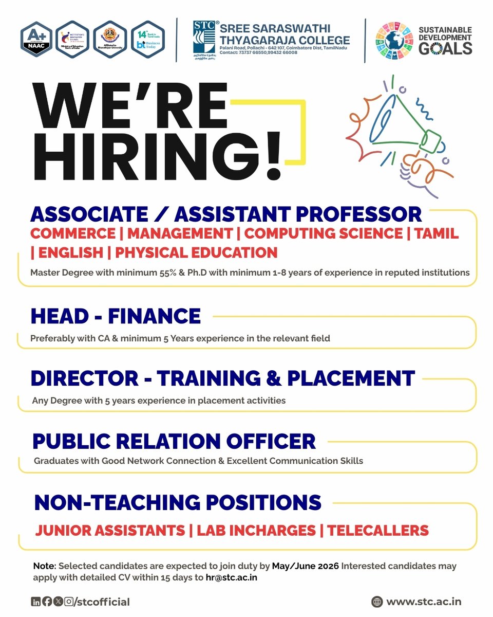 Sree Saraswathi Thyagaraja College (@stc__official) / Posts / X