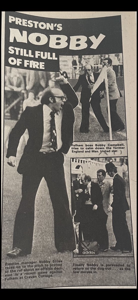 Nobby giving it to the ref at Craven Cottage !