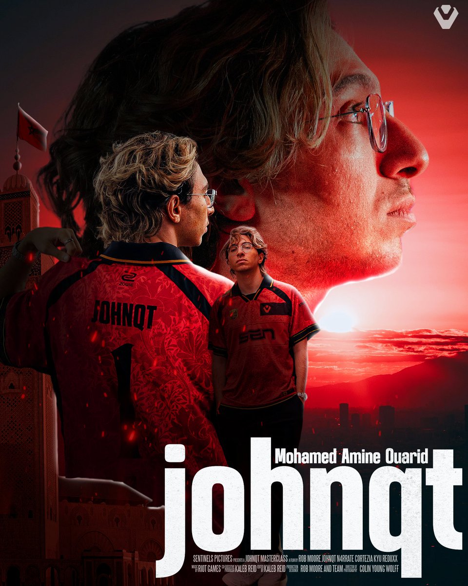 kaleb_creative's tweet photo. Absolute Cinema 🎥

Introducing @1johnqt from @Sentinels. A maestro. A shooter. The highest rated player in Americas Kickoff and 2024 Madrid Masters Champion 🏆

Pumped to see him dominate in Stage 1 and 2.
.
.
.
.
#johnqt #vct #sentinels #graphic #design #valorant #morocco https://t.co/L1NbZIsnwu