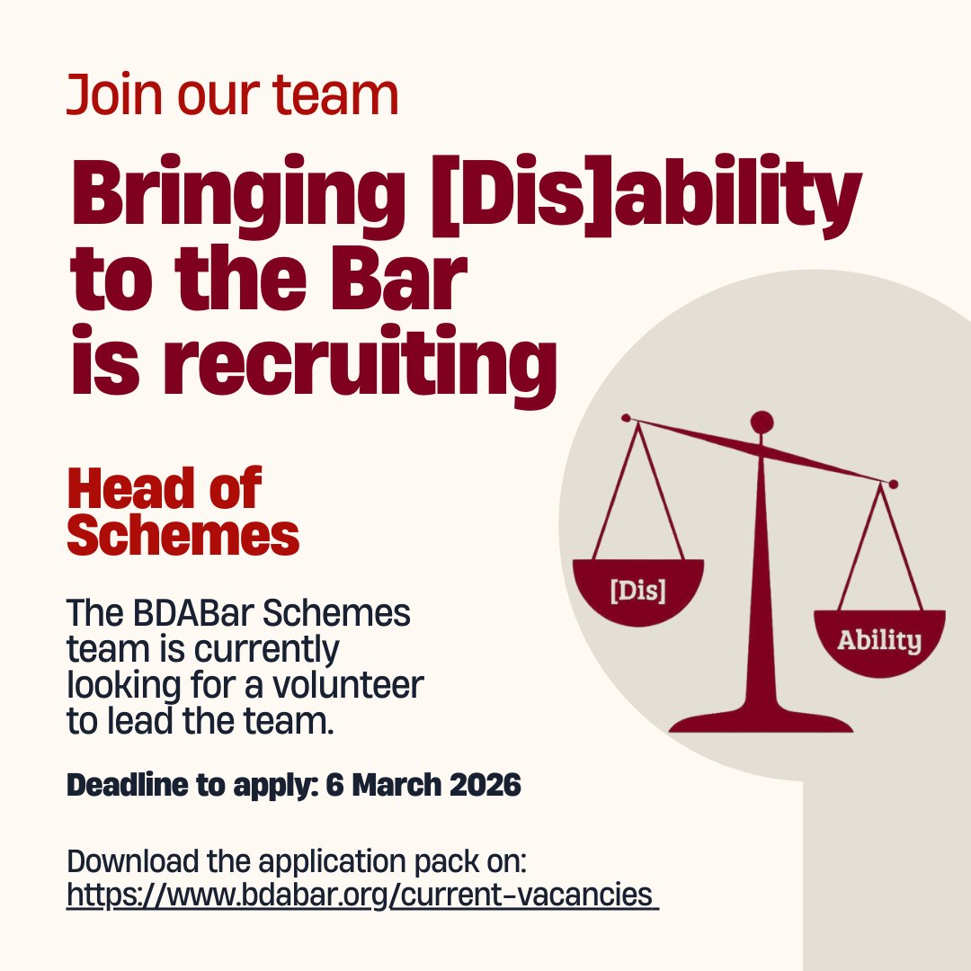 Bringing (Dis)Ability to the Bar tweet media