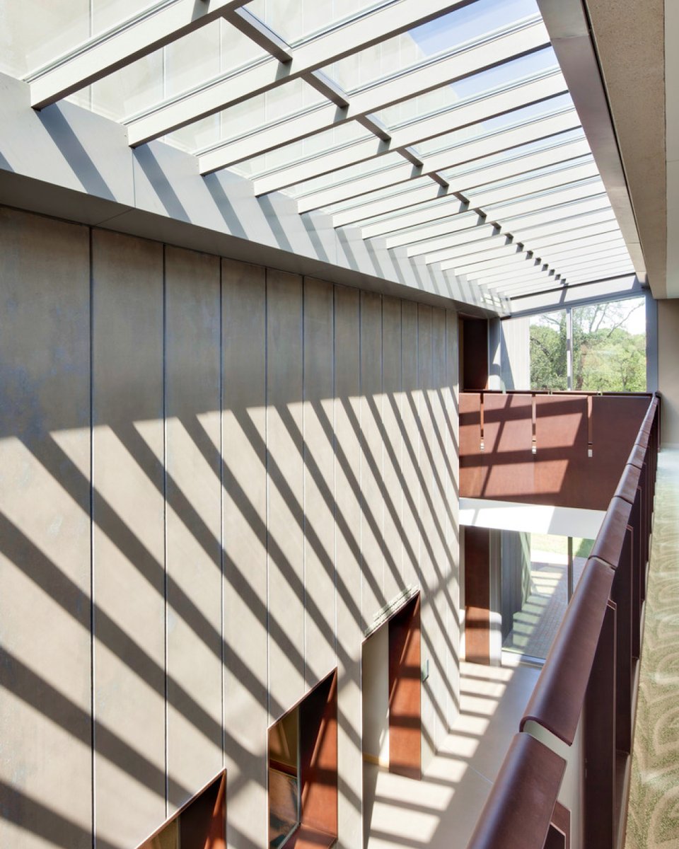 CorganInc's tweet photo. Daylighting does more than illuminate a space — it shapes how people feel, focus, and move through it. Through the strategic use of natural light, materials are enhance and mood and cognitive function are supported — turning architecture into an experience, not just a structure. https://t.co/hc77rsVv2I