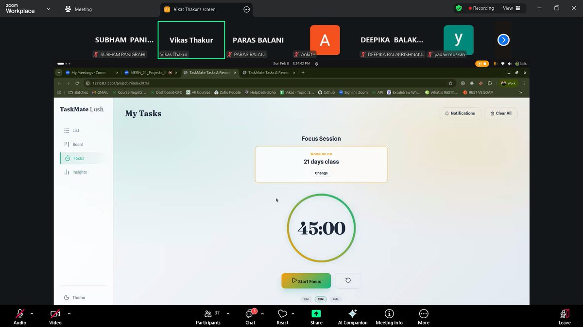 SubhamP49653065's tweet photo. Day 7 | #Three90Challenge 🚀Started my learning streak with 21 Days Project Batch-3 at
@geeksforgeeks 

L7:TaskMate: Persistent Tasks &amp; Reminders Organizer 

Link: https://t.co/ggNLcO4FEo

 #commitwithgfg #three90challenge https://t.co/liJmN8fiIi