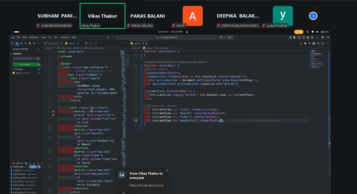 SubhamP49653065's tweet photo. Day 7 | #Three90Challenge 🚀Started my learning streak with 21 Days Project Batch-3 at
@geeksforgeeks 

L7:TaskMate: Persistent Tasks &amp; Reminders Organizer 

Link: https://t.co/ggNLcO4FEo

 #commitwithgfg #three90challenge https://t.co/liJmN8fiIi
