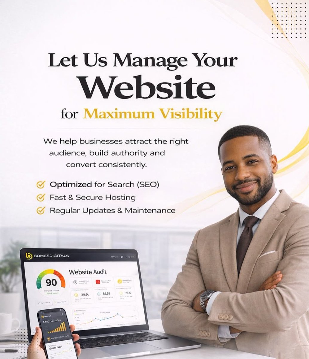 🌐 Let Us Manage Your Website for Maximum Visibility
Your website should do more than just exist — it should attract, engage, and convert.
At Obiankes Businesses, we take care of your website end-to-end so you can focus on growing your business. From visibility to performance