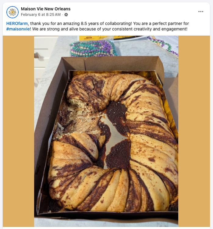 herofarm's tweet image. Wait, an 8.5-year relationship with a relationship expert? We must be doing something right! 😂

Blushing over this shoutout from Maison Vie. When a partner who specializes in healthy connections says you're killing it, you frame it. Love being in your corner!
#DoGood #AgencyLife