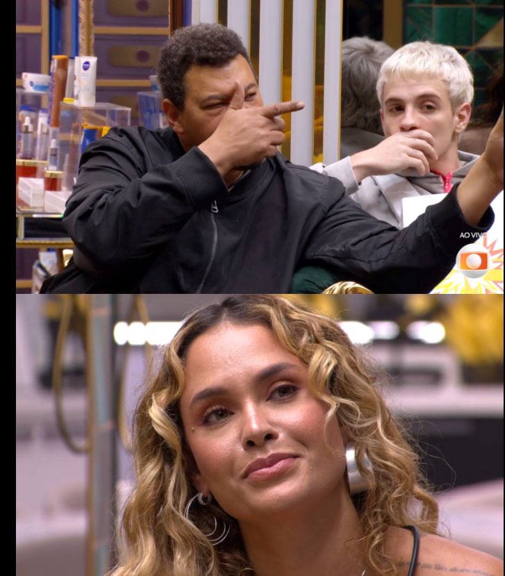 EucileneComment's tweet photo. Isso NÃO é sobre jogo.
Quem defende um ESCROTO desses não tem caráter também.

O cara ameaça cortar o cabelo de uma mulher em rede nacional, diz que isso NÃO é agressão, e agora faz gesto de arma AO VIVO pra outra MULHER.
Isso é normal pra vocês???

Estamos em um país onde mulheres MORREM todos os dias por violência doméstica e feminicídio, e vocês estão passando pano pra esse comportamento doentio por causa de reality show.

ACORDEM.
Lembrem das vítimas.
Lembrem das mulheres que não tiveram voz.
E entendam o que vocês estão defendendo quando passam pano pra esse tipo de atitude COVARDE.

NÃO É JOGO.
É caráter.
É violência normalizada.
É misoginia escancarada.

#BBB #FORABABU #RedeBBB26