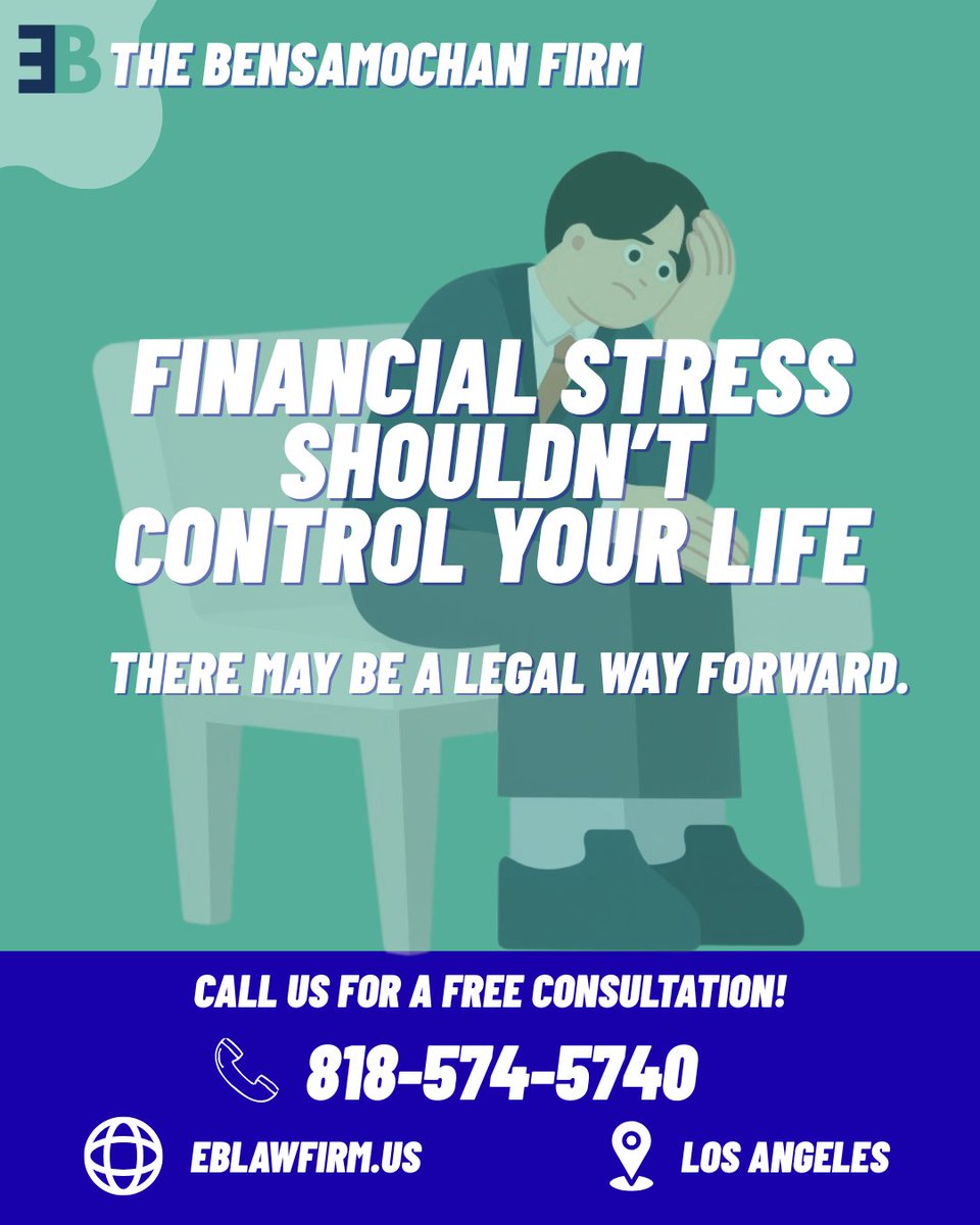If debt is affecting your sleep, your work, or your peace of mind, you’re not alone. Bankruptcy can stop creditor calls and help you reset.

📞 Schedule a free consultation
🔗 Link in bio
📍 Los Angeles
Se habla español
#DebtRelief #BankruptcyHelp #LosAngelesAttorney