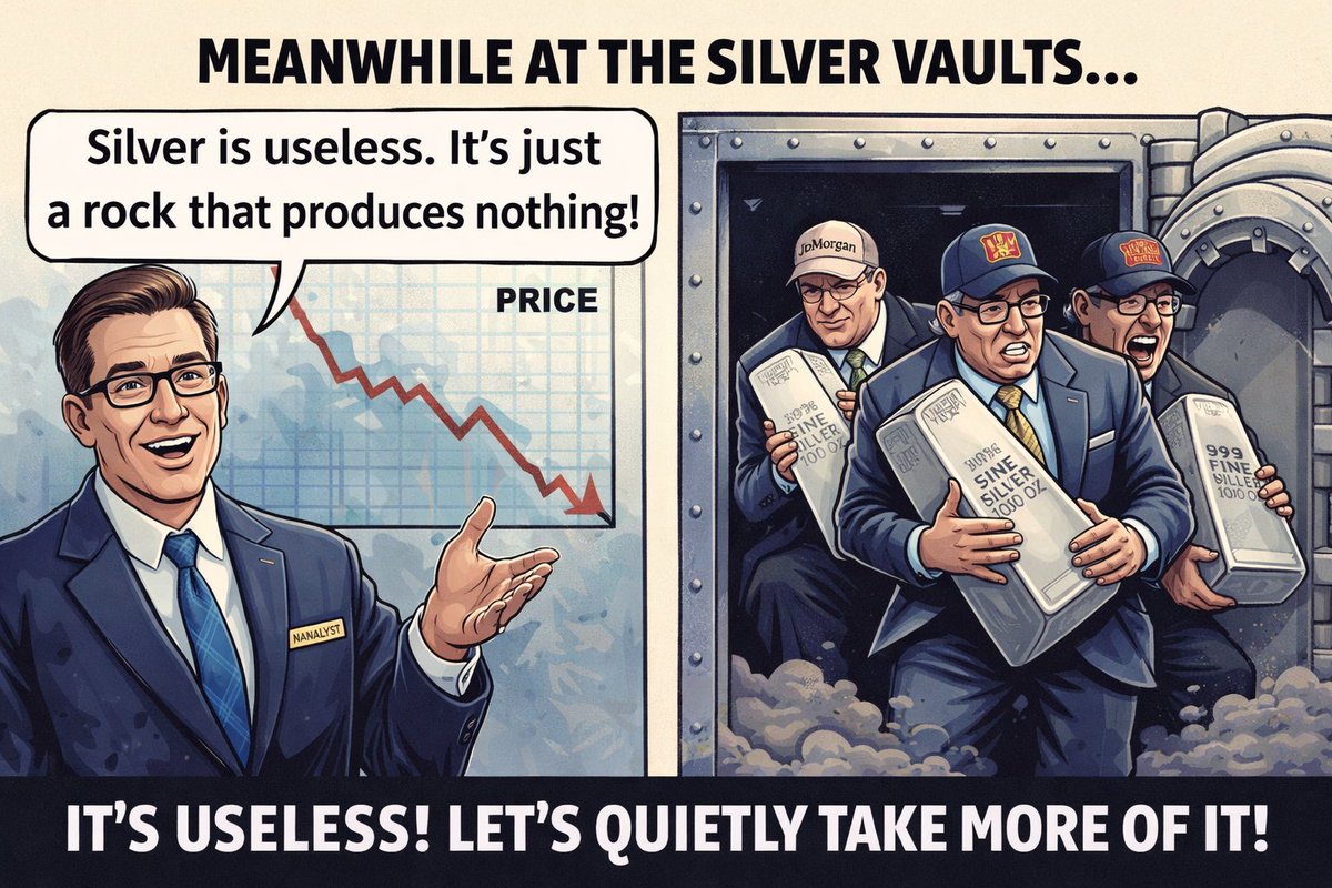 “Silver is useless.” Just a rock. Produces nothing. That’s what we were ...