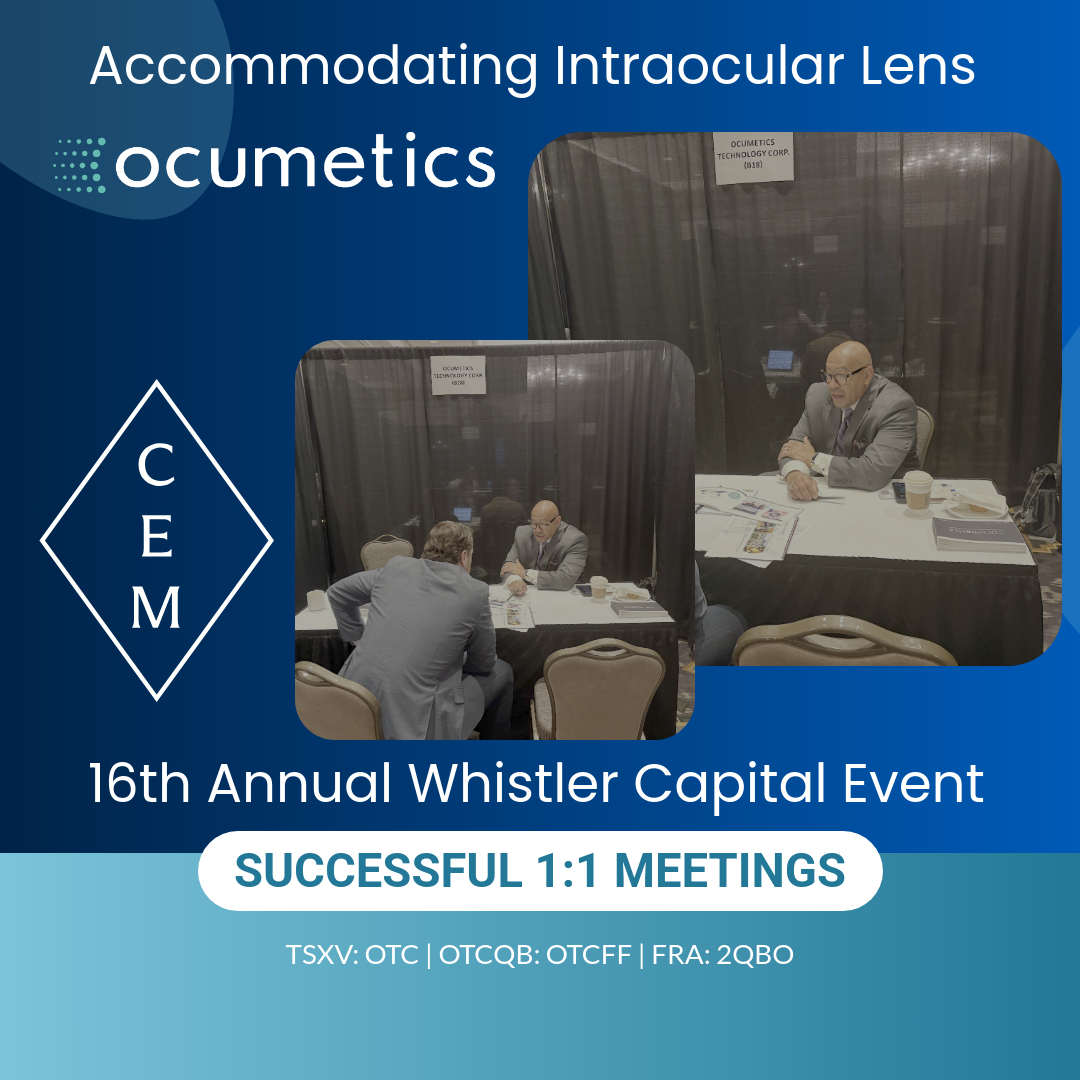 Ocumetics Technology Corp. - TSX.V: OTC tweet media