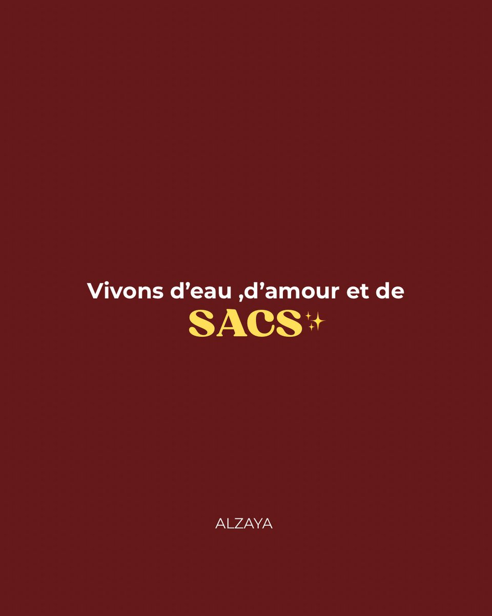 L’amour, c’est beau.
Mais se choisir, c’est essentiel. ✨

Vivons d’eau, d’amour… et de sacs.
.
#Tgtwittos
