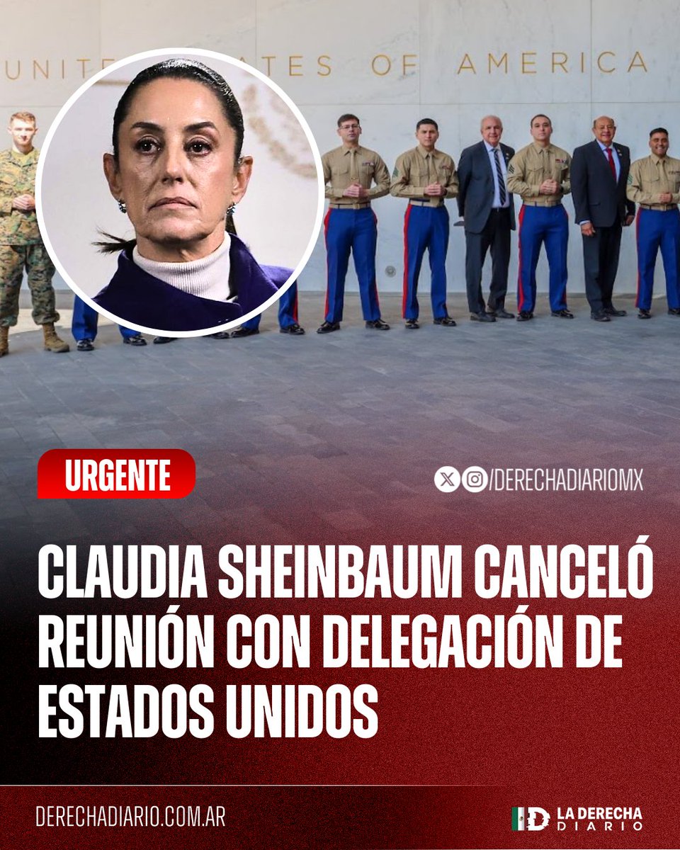 🚨🇲🇽🇺🇸 | #URGENTE El congresista republicano Carlos Gimenez denunció que la narcopresidente Sheinbaum canceló las reuniones con la delegación estadounidense que llegó a la Ciudad de México.