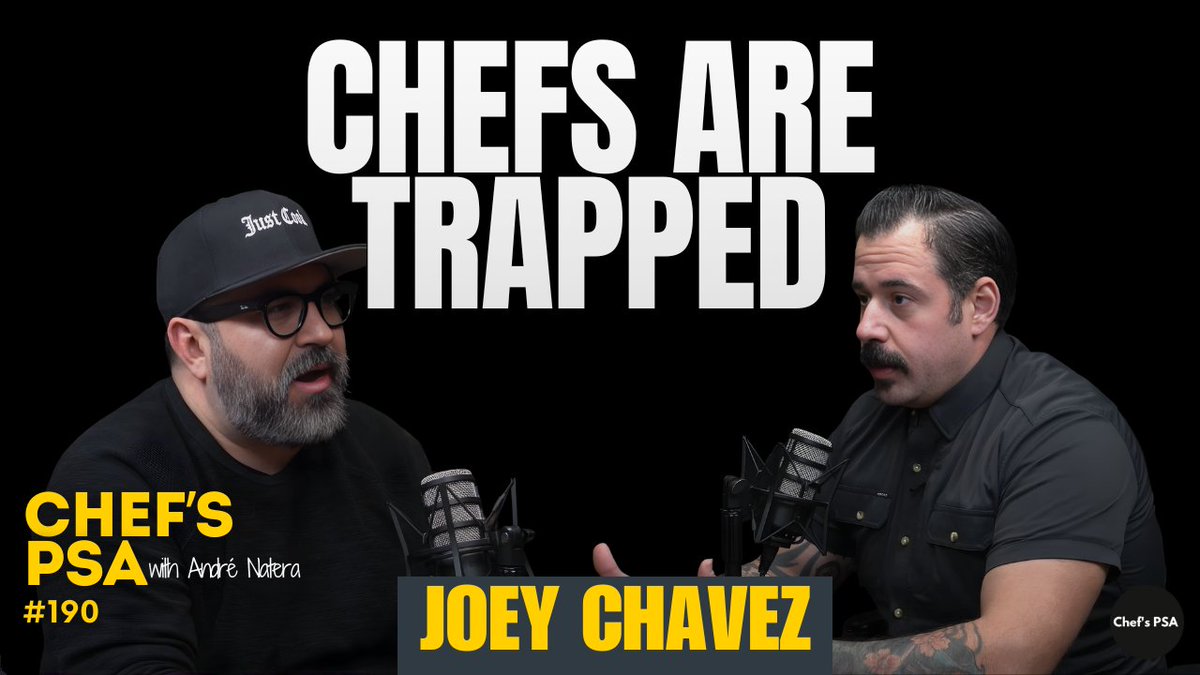 New Chef’s PSA episode with Joey Chavez.
Private dining, pricing, burnout, and how chefs escape without going broke.

Listen closely. Everywhere you podcast Chef's PSA!