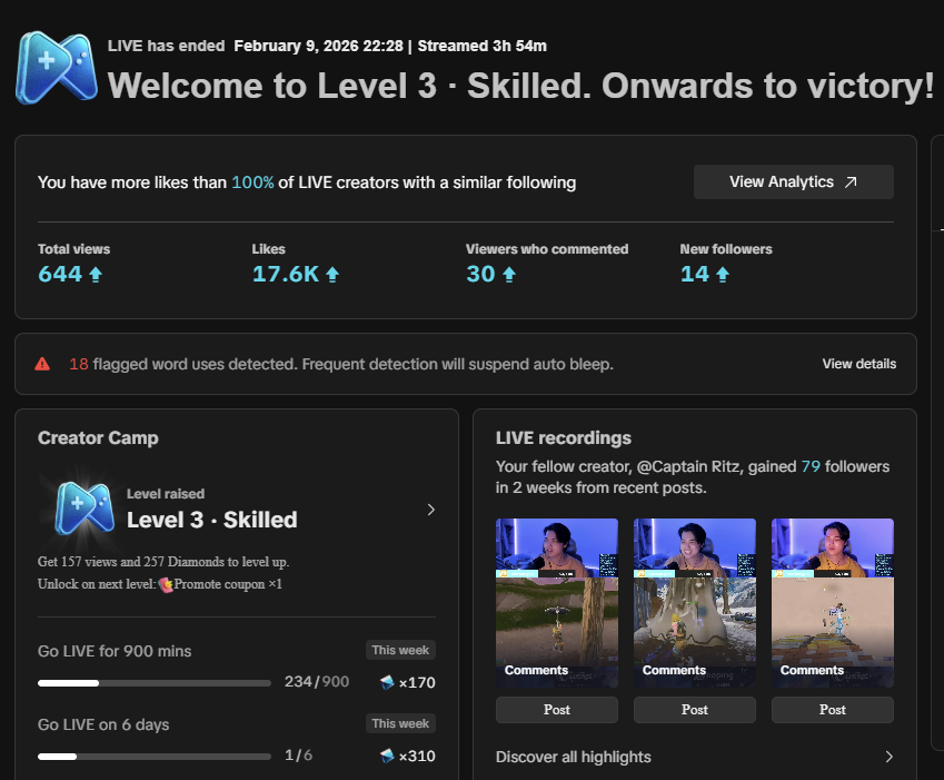 Fun stream, join us next time over at tiktok.com/@itsalendou