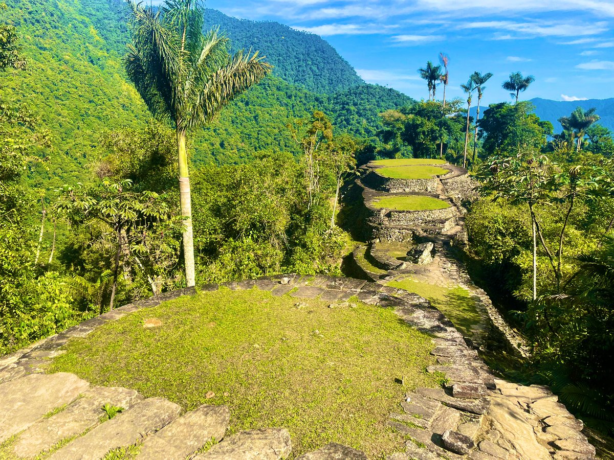Simon_JonesYYC's tweet photo. 7/After 35km we arrived at the final 1200 steps to the Lost City, known as “Ciudad Perdida.” Built 650 years before Machu Picchu, it is not known why the Indigenous population suddenly abandoned the settlement. While most structures are gone, the perimeter of the area is intact. https://t.co/COBYcjFtNo
