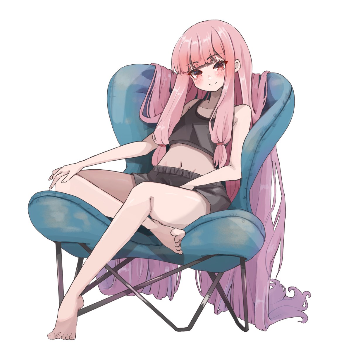 #これを見たやつは座っている画像をあげろ 

バタフライチェア茜ちゃ 