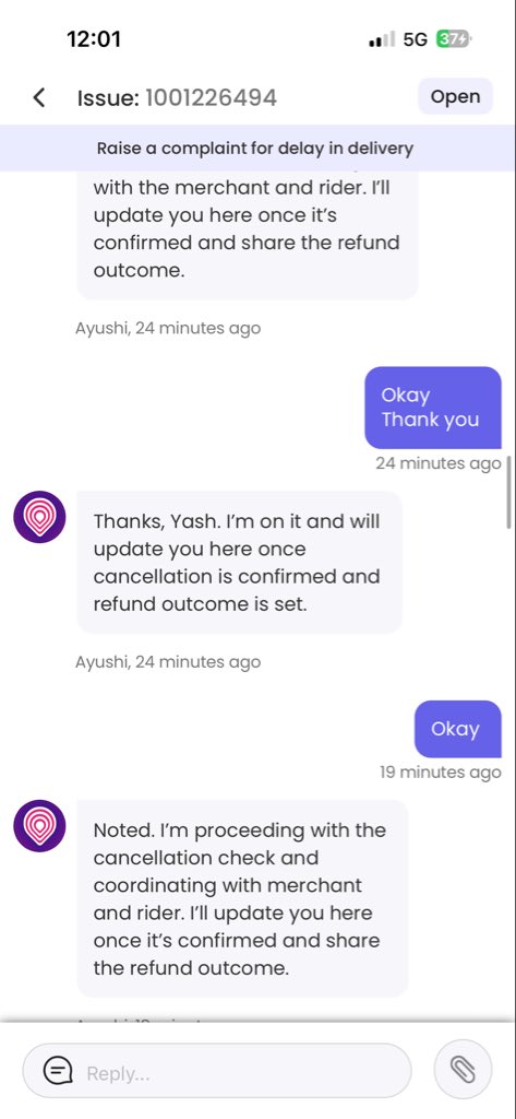 RapMaster721670's tweet photo. Sure! You could say something like this: “I had a really disappointing experience with @Magicpin. I ordered around 10 PM, but it’s now past midnight, no delivery, and no refund. When I called the driver, I was treated rudely. I hope you can address this and refund my money prompt https://t.co/2flGlrSPTC