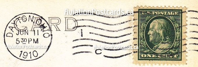 MarjeMolder's tweet photo. Today's #PostMarkMonday is on an #antique 1910 Real Photo #PostCard RPPC showing #OrvilleWright in a cross-country flight at their testing grounds in Dayton Ohio which was sent from there 116 years ago #cancels #deltiology #philately #airplane #pioneer #aviation #flight #biplanes https://t.co/mSLwZQh0rt