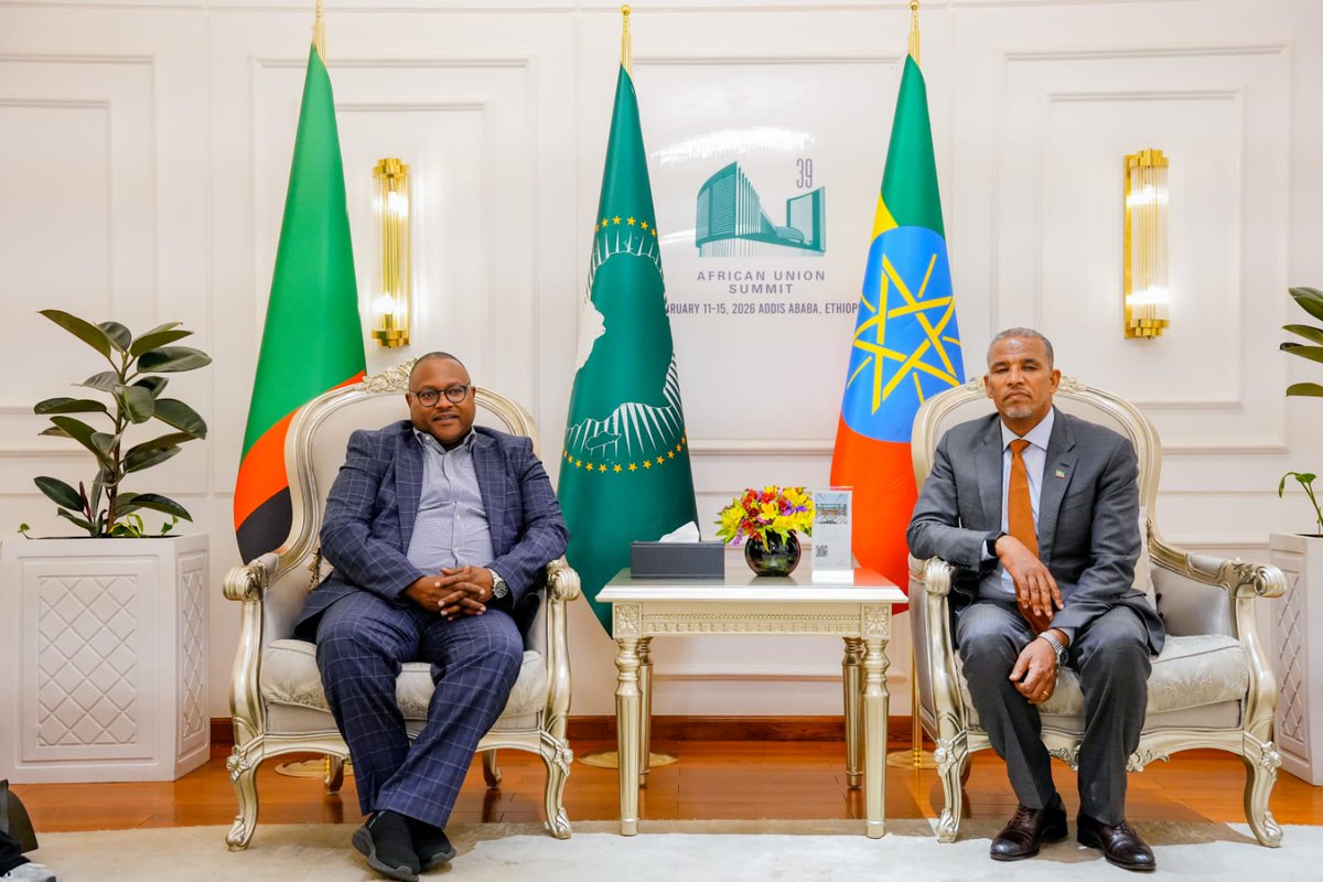 The Foreign Ministers of #Malawi #Burundi, #Nigeria, #Zambia, and #RepublicofCongo, George Thapatula Chaponda, Edouard Bizimana, Yusuf Maitama Tuggar, Mulambo Haimbe, and Jean-Claude Gakosso, respectively arrived in #AddisAbaba this evening to participate in the #39thAUSUmmit