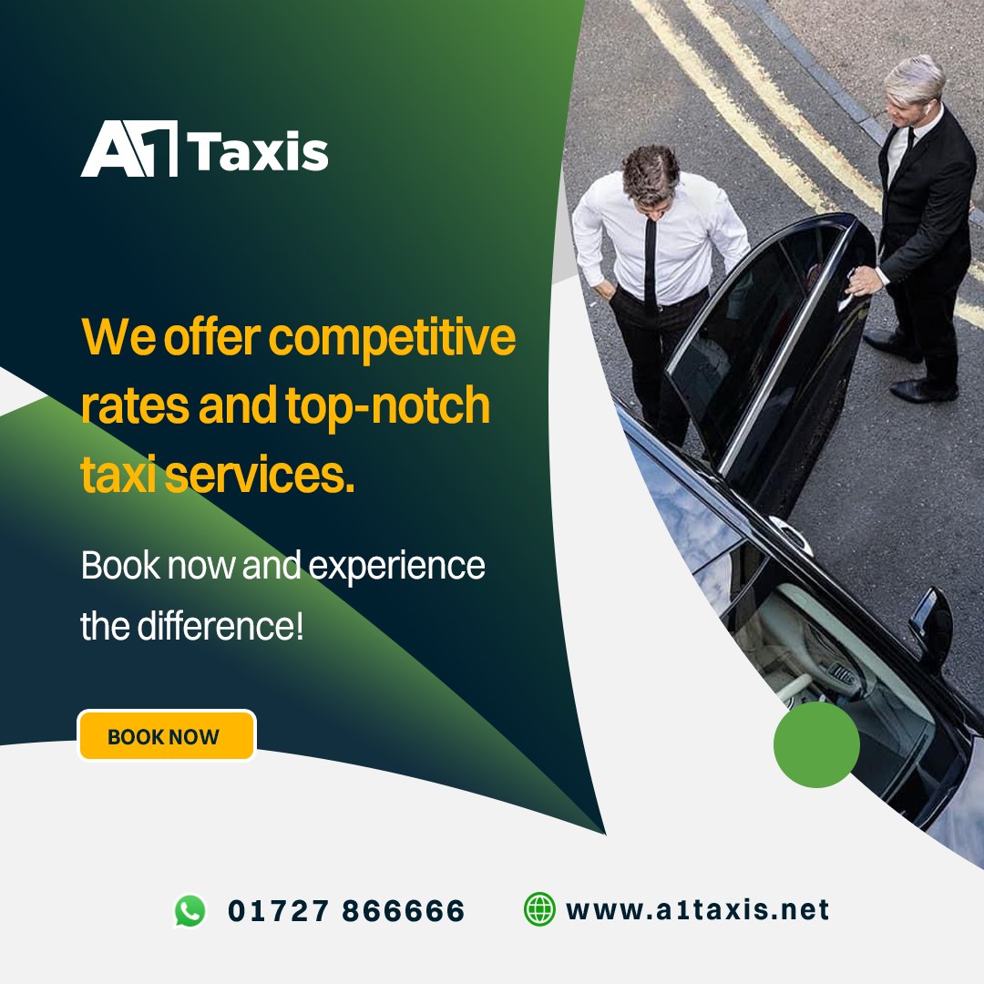 Fast, reliable, and stress-free transport to all major UK airports. With fixed prices and real-time flight tracking, we make airport travel smooth and predictable.

#A1Taxis #AirportTaxi #HeathrowTransfers #LutonAirportTaxi #ReliableTravel