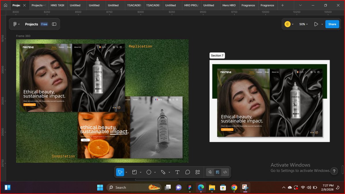 EgoleChristiana's tweet image. This Hero Page design focuses on "Visual Trust" through: • A high-contrast split-screen layout. • Layering serif typography over rich textures. • Pairing organic skin tones with luxury liquid silk.

Designing for impact, one pixel at a time. 🎨

#UXUI #HeroPage #figma #web
