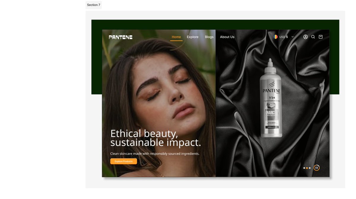 EgoleChristiana's tweet image. This Hero Page design focuses on "Visual Trust" through: • A high-contrast split-screen layout. • Layering serif typography over rich textures. • Pairing organic skin tones with luxury liquid silk.

Designing for impact, one pixel at a time. 🎨

#UXUI #HeroPage #figma #web