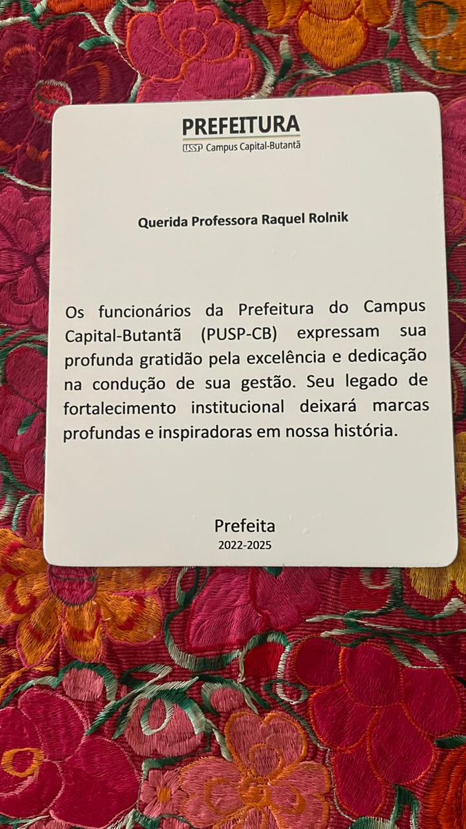 Raquel Rolnik tweet media