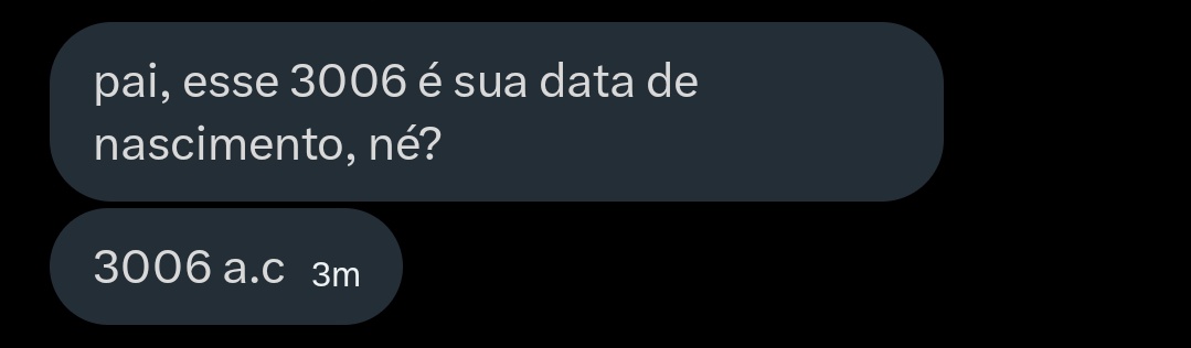 Depois eu peço pra trocar de filha e eu que sou o errado