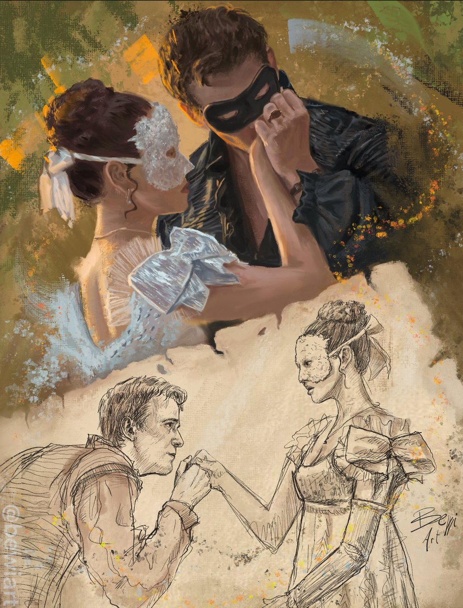Benedict and Sophie artwork. Im a little bit obsessed
#Bridgerton #Bridgertonseason4 #BenedictBridgerton #Benophie