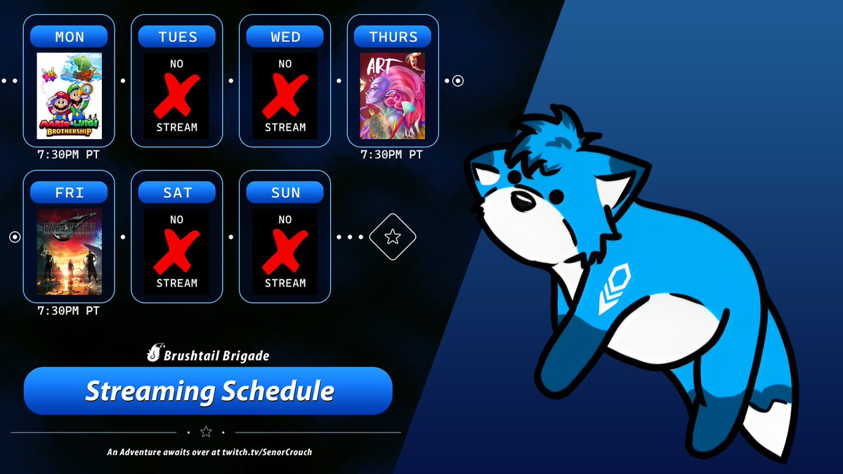 🗓️ Loaf’s Weekly Adventures Are Set!
Loaf demands your presence!  More Cinnamon Rolls required.
🥖 [THIS IS A TEMPLATE]
🍰 [MAKE SURE TO EDIT THESE, LOAF]
🍞 [DO NOT POST UNLESS THESE ARE FILLED OUT]
#Twitch #Furry #VTuber #Loaf