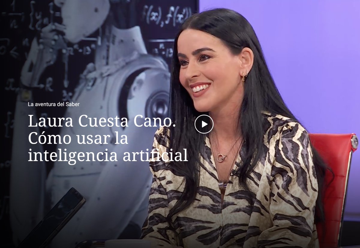 Hoy, en el #DíaDeInternetSegura, y aprovechando que el lema de este año es: "Seguridad para Educar en tiempos de IA", comparto con vosotros el programa de ayer en <a href="/aventurasaber/">La Aventura del Saber</a> , donde abordamos la temática de cómo podemos acompañar a los menores en el uso de la IA desde las